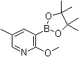 2-甲氧基-5-甲基-吡啶-3-硼酸频那醇酯结构式_1083168-84-6结构式