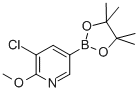 3-氯-2-甲氧基-5-(4,4,5,5-四甲基-[1,3,2] 二噁硼烷-2-基)-吡啶结构式_1083168-91-5结构式