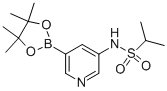 N-(5-(4,4,5,5-四甲基-1,3,2-二噁硼烷-2-基)吡啶-3-基)丙烷-2-磺酰胺结构式_1083326-57-1结构式