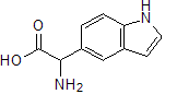 ɑ-氨基-1H-吲哚-5-乙酸结构式_108763-43-5结构式