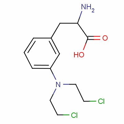 3-[双(2-氯乙基)氨基]-苯丙氨酸结构式_1088-79-5结构式