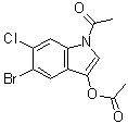 N-乙酰基-5-溴-6-氯吲哚-3-乙酸酯结构式_108847-96-7结构式
