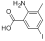 2-氨基-5-碘-3-甲基苯羧酸结构式_108857-24-5结构式
