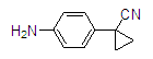 1-(4-氨基苯基)环丙烷甲腈结构式_108858-86-2结构式