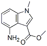 4-氨基-1-甲基-1H-吲哚-3-羧酸甲酯结构式_109175-12-4结构式