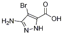 3-氨基-4-溴-1H-吡唑-5-羧酸结构式_1092683-01-6结构式