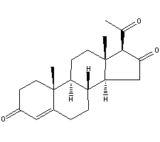 16-去氢黄体酮结构式_1096-38-4结构式