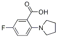 5-Fluoro-2-(1-pyrrolidinyl)benzoic acid Structure,1096304-38-9Structure
