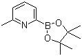 2-甲基-6-(4,4,5,5-四甲基-1,3,2-二噁硼烷-2-基)吡啶结构式_1096689-44-9结构式