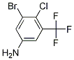 Benzenamine, 3-bromo-4-chloro-5-(trifluoromethyl)- Structure,1096698-03-1Structure
