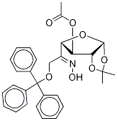 1,2-O-(1-methylethylidene)-6-o-(triphenylmethyl)-beta-l-arabino-hexofuranos-5-ulose oxime 3-acetate Structure,109680-99-1Structure