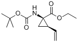 (1R,2R)-1-[[(1,1-二甲基乙氧基)羰基]氨基]-2-乙烯基-环戊烷羧酸乙酯结构式_1097966-39-6结构式