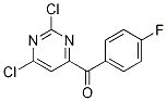 (2,6-二氯嘧啶-4-基)-(4-氟苯基)甲酮结构式_1099597-81-5结构式