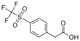4-(Trifluoromethylsulfony)phenylacetic acid Structure,1099597-82-6Structure