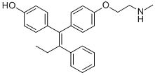 4-[(E)-1-[4-(2-methylaminoethoxy)phenyl]-2-phenylbut-1-enyl]phenol Structure,110025-28-0Structure