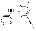 2-Pyrimidinamine, 4-methyl-N-phenyl-6-(1-propyn-1-yl)- Structure,110235-47-7Structure