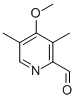 4-Methoxy-3,5-dimethyl-2-Pyridinecarboxaldehyde Structure,110464-72-7Structure
