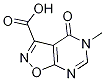 5-甲基-4-氧代-4,5-二氢异噁唑并-[5,4-d]嘧啶-3-羧酸结构式_1104927-34-5结构式