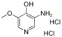 3-氨基-5-甲氧基吡啶-4-醇双盐酸盐结构式_1105675-64-6结构式