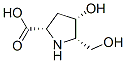 (9ci)-4-羟基-5-(羟基甲基)-L-脯氨酸结构式_110658-38-3结构式