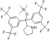 Pyrrolidine, 2-[bis[3,5-bis(trifluoromethyl)phenyl][(trimethylsilyl)oxy]methyl]- Structure,1108159-21-2Structure