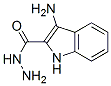 3-氨基-1H-吲哚-2-甲酰肼结构式_110963-29-6结构式