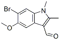 6-Bromo-5-methoxy-1,2-dimethyl-1H-indole-3-carbaldehyde Structure,111083-32-0Structure
