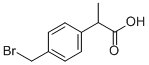 2-(4-Bromomethyl)phenylpropionic acid Structure,111128-12-2Structure