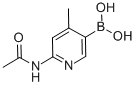 6-乙酰氨基-4-甲基吡啶-3-硼酸结构式_1111637-72-9结构式
