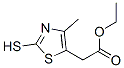 Ethyl 2-(2-mercapto-4-methyl-1,3-thiazol-5-yl)acetate Structure,111874-19-2Structure