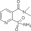 2-氨基磺酰基-N,N-二甲基烟酰胺结构式_112006-75-4结构式