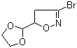 3-溴-5-(1,3-二氧杂烷-2-基)-4,5-二氢-异噁唑结构式_1120215-07-7结构式
