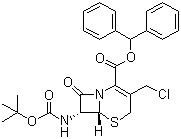 Diphenylmethyl7beta-tert-butoxycarbonylamino-3-chloromethyl-3-cephem-4-carboxylate Structure,112028-91-8Structure