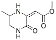 (9ci)-(6-甲基-3-氧代哌嗪)-乙酸甲酯结构式_112083-52-0结构式