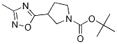 3-(3-甲基-1,2,4-噁二唑-5-基)-1-吡咯烷羧酸1,1-二甲基乙酯结构式_1121057-53-1结构式