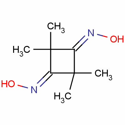n-(3-羟基亚胺-2,2,4,4-四甲基环丁基亚基)羟胺结构式_1127-29-3结构