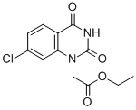 7-氯-3,4-二氢-2,4-二氧代-1(2H)-喹唑啉乙酸乙基酯结构式_112733-45-6结构式