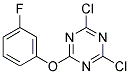 2,4-Dichloro-6-(3-fluorophenoxy)-1,3,5-triazine Structure,112748-45-5Structure