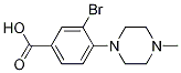 3-溴-4-(4-甲基-1-哌嗪)苯甲酸结构式_1131622-55-3结构式