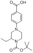 1-(4-Carboxyphenyl)-3-ethyl-4-boc piperazine Structure,1131622-94-0Structure