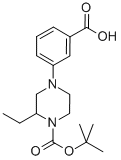 1-(3-Carboxyphenyl)-3-ethyl-4-boc piperazine Structure,1131622-95-1Structure