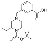 1-(3-Carboxyphenylmethyl)-3-ethyl-4-boc piperazine Structure,1131622-98-4Structure
