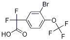 2-(3-Bromo-4-(trifluoromethoxy)phenyl)-2,2-difluoroacetic acid Structure,1133116-05-8Structure
