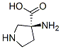 (3s)-(9ci)-3-氨基-3-吡咯烷羧酸结构式_113473-30-6结构式
