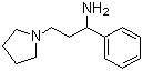 1-苯基-3-(吡咯烷-1-基)-1-丙胺结构式_113640-37-2结构式