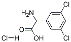 2-氨基-2-(3,5-二氯苯基)乙酸盐酸盐结构式_1137014-87-9结构式