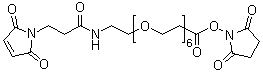 马来酰亚胺丙酰基-dPEG6-NHS结构式_1137109-21-7结构式