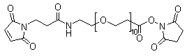 马来酰亚胺丙酰基-dPEG10-NHS结构式_1137109-22-8结构式