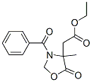 (2R,4S)-3-苯甲酰基-4-乙氧基l羰基甲基-4-甲基-5-噁唑烷酮结构式_113806-36-3结构式