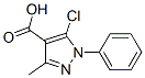 5-氯-3-甲基-1-苯基-1H-吡唑-4-羧酸结构式_1140-38-1结构式